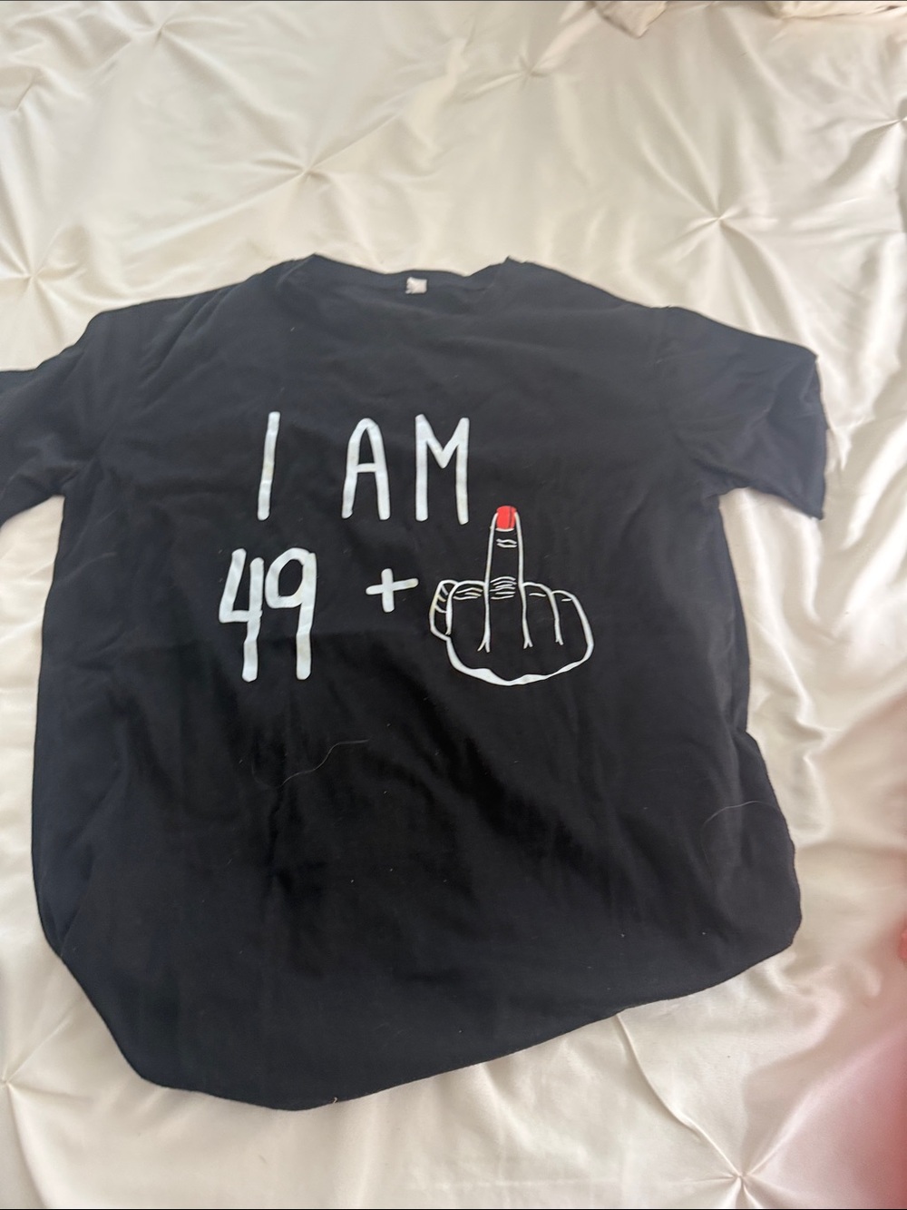 Black Graphic Kids Tee - I AM 49+